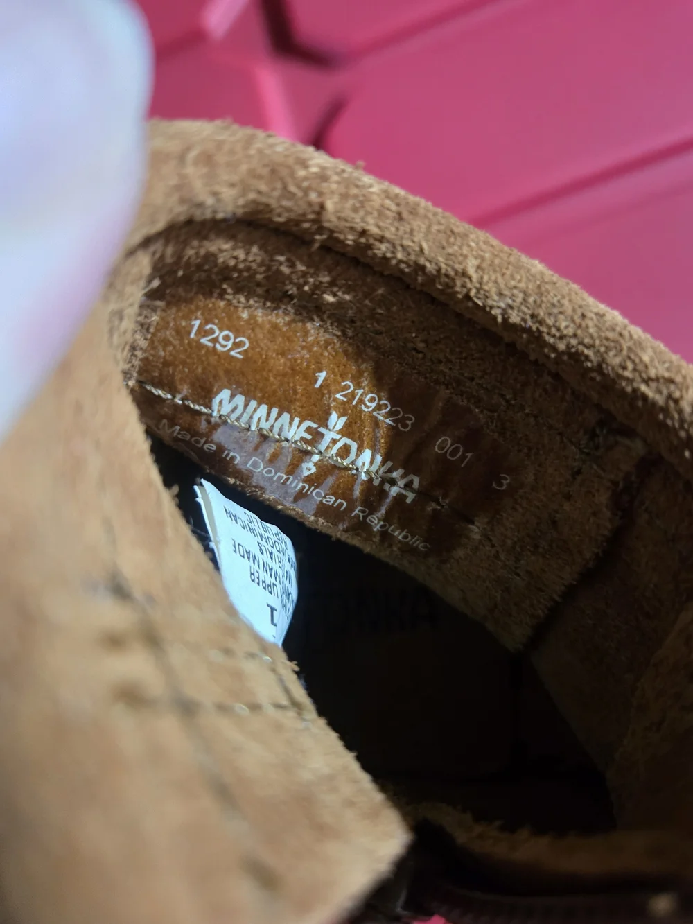 Minnetonka Infant Suede Fringe Moccasins - Brown Size 1